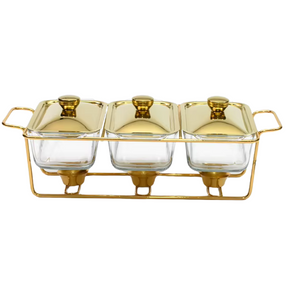 Rechaud Aquecedor de Alimentos Luxo para Buffet