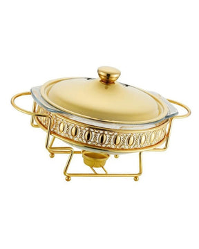 Rechaud Aquecedor de Vidro Redondo Portátil 2.0L Ideal para Manter Alimentos Quentes