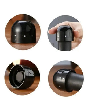 Rolha de Vinho e Espumante a Vácuo com Trava Giratória