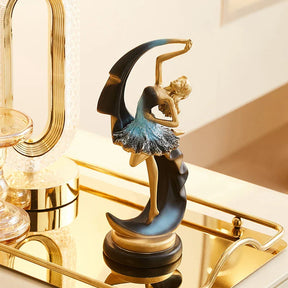 Escultura Elegância em Movimento: A Graça da Bailarina