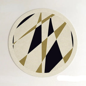 PROMO OUTLET - Tapete Decorativo Orgânico Moderno Redondo - Coleção Paris