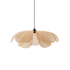 Luminária Pendente Estilo Japonês - Petal Willow Rattan