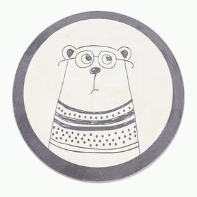 Tapete Decorativo Infantil Redondo - Coleção Fofura Animal