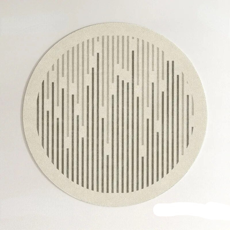 PROMO OUTLET - Tapete Decorativo Orgânico Moderno Redondo - Coleção Paris