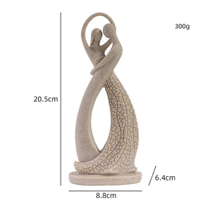 Escultura decorativa de Cerâmica Premuim - Coleção Amor em Movimento