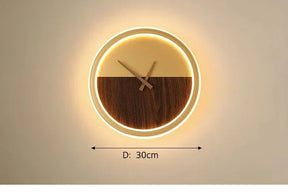 Relógio de Parede Decorativo Moderno com iluminação LED - LumiTime Prestige!