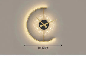 Relógio de Parede Decorativo Moderno com iluminação LED - LumiTime Prestige!