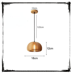 Luminária pingente decorativa de Bambu Artesanal - Sakura Ikiro Collection