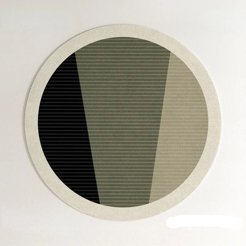 PROMO OUTLET - Tapete Decorativo Orgânico Moderno Redondo - Coleção Paris