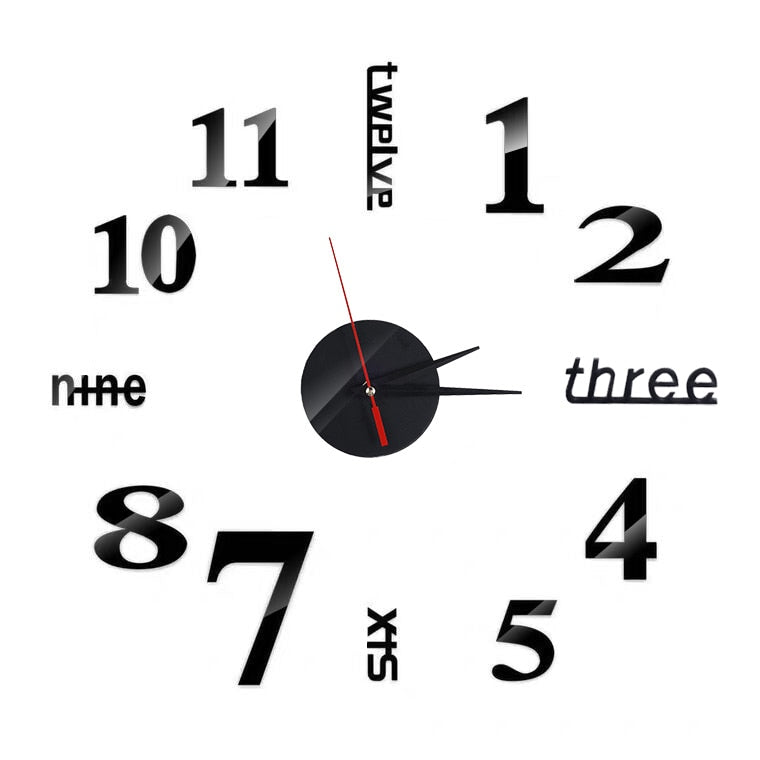 Relógio de Parede em 3D Lumière