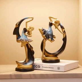 Escultura Elegância em Movimento: A Graça da Bailarina