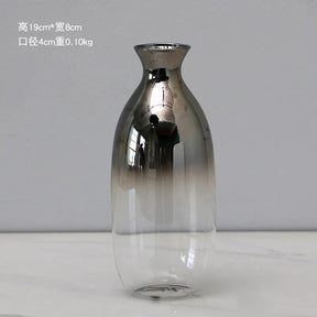 Vaso decorativo moderno para planta de vidro