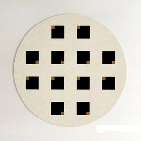 PROMO OUTLET - Tapete Decorativo Orgânico Moderno Redondo - Coleção Paris