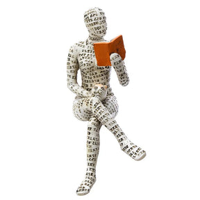 Escultura decorativa de Cerâmica Premuim - Coleção Reflexão Literária