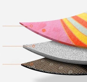 Tapete retangular infantil antiderrapante - Coleção Astronauta