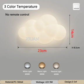 Luminária Infantil Nuvem Branca