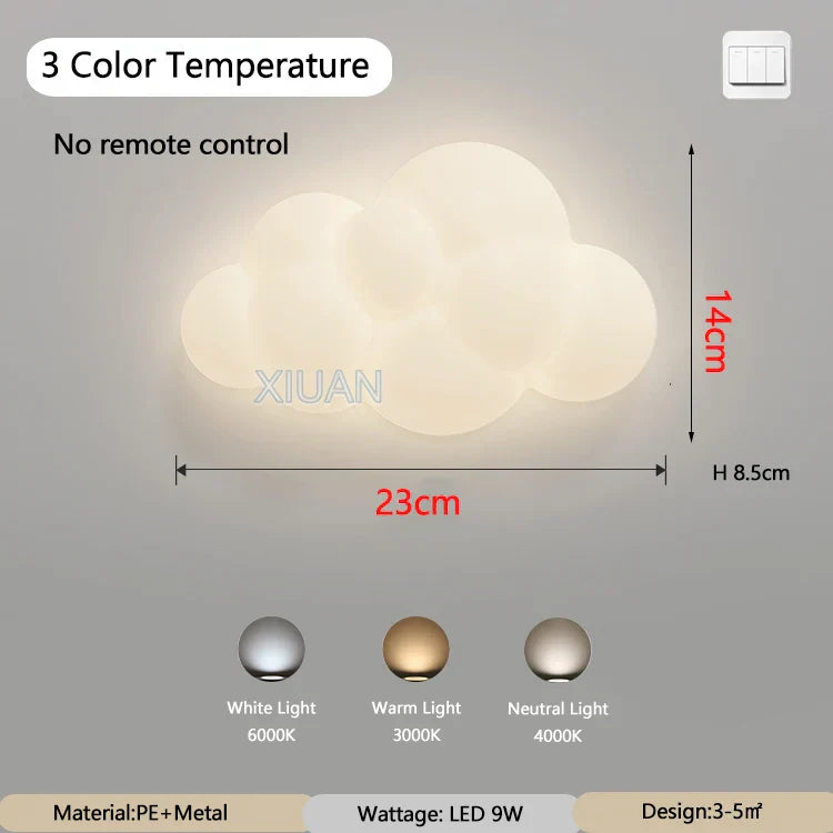 Luminária Infantil Nuvem Branca