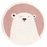 PROMO OUTLET - Tapete Decorativo Infantil redondo animais - Coleção Fofura Animal - 1,40m