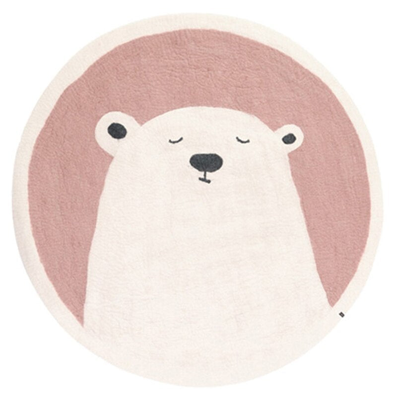 Tapete Decorativo Infantil Redondo - Coleção Fofura Animal