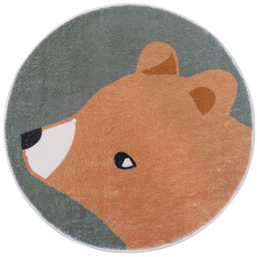 Tapete Decorativo Infantil Redondo - Coleção Fofura Animal