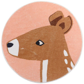 Tapete Decorativo Infantil Redondo - Coleção Fofura Animal