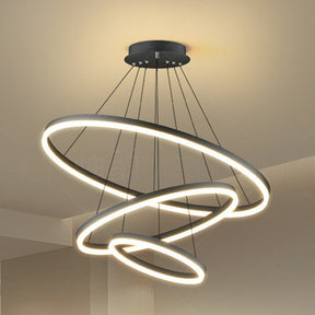 Lustre Pendente Circular Triplo em Led - Nordic Europe