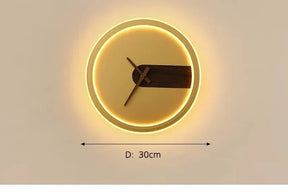 Relógio de Parede Decorativo Moderno com iluminação LED - LumiTime Prestige!