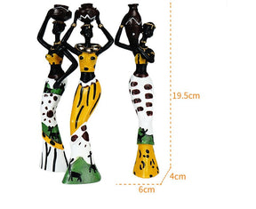 Kit de estatuetas decorativas - Africanas