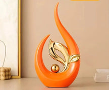 Escultura decorativa de Cerâmica Premuim - Coleção Folhas Serenas