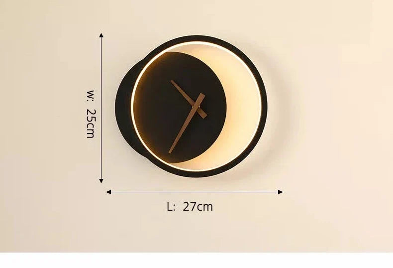 Relógio de Parede Decorativo Moderno com iluminação LED - LumiTime Prestige!