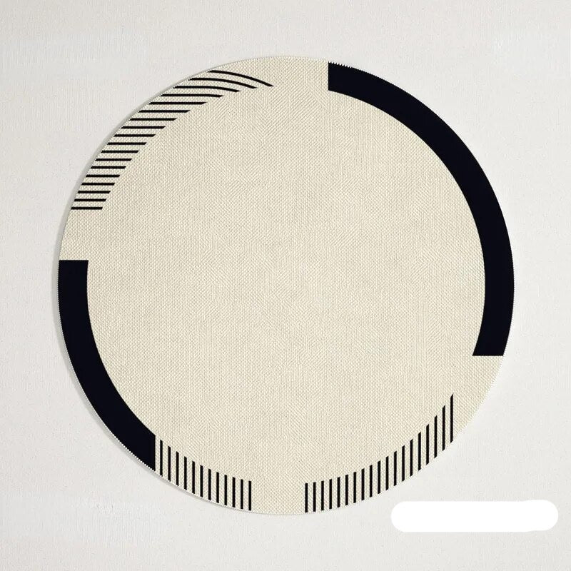 PROMO OUTLET - Tapete Decorativo Orgânico Moderno Redondo - Coleção Paris