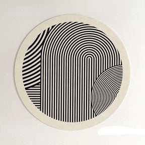 PROMO OUTLET - Tapete Decorativo Orgânico Moderno Redondo - Coleção Paris