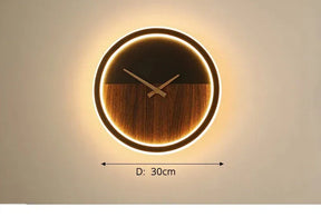 Relógio de Parede Decorativo Moderno com iluminação LED - LumiTime Prestige!