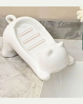 Saboneteira Gato com Dreno Criativo para Banheiro