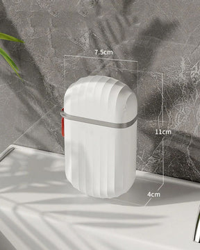 Saboneteira Portátil com Tampa Selada e Dreno para Viagem e Banheiro