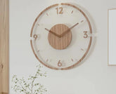 Relógio de Parede Decorativo Moderno de Madeira - WoodCraft Elite