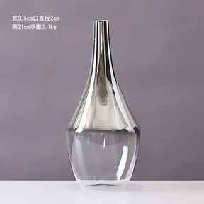 Vaso decorativo moderno para planta de vidro