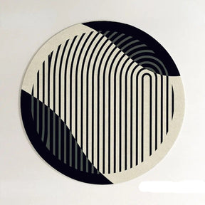 PROMO OUTLET - Tapete Decorativo Orgânico Moderno Redondo - Coleção Paris