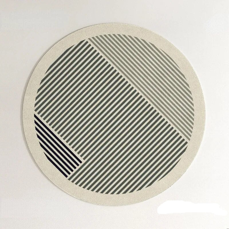 PROMO OUTLET - Tapete Decorativo Orgânico Moderno Redondo - Coleção Paris