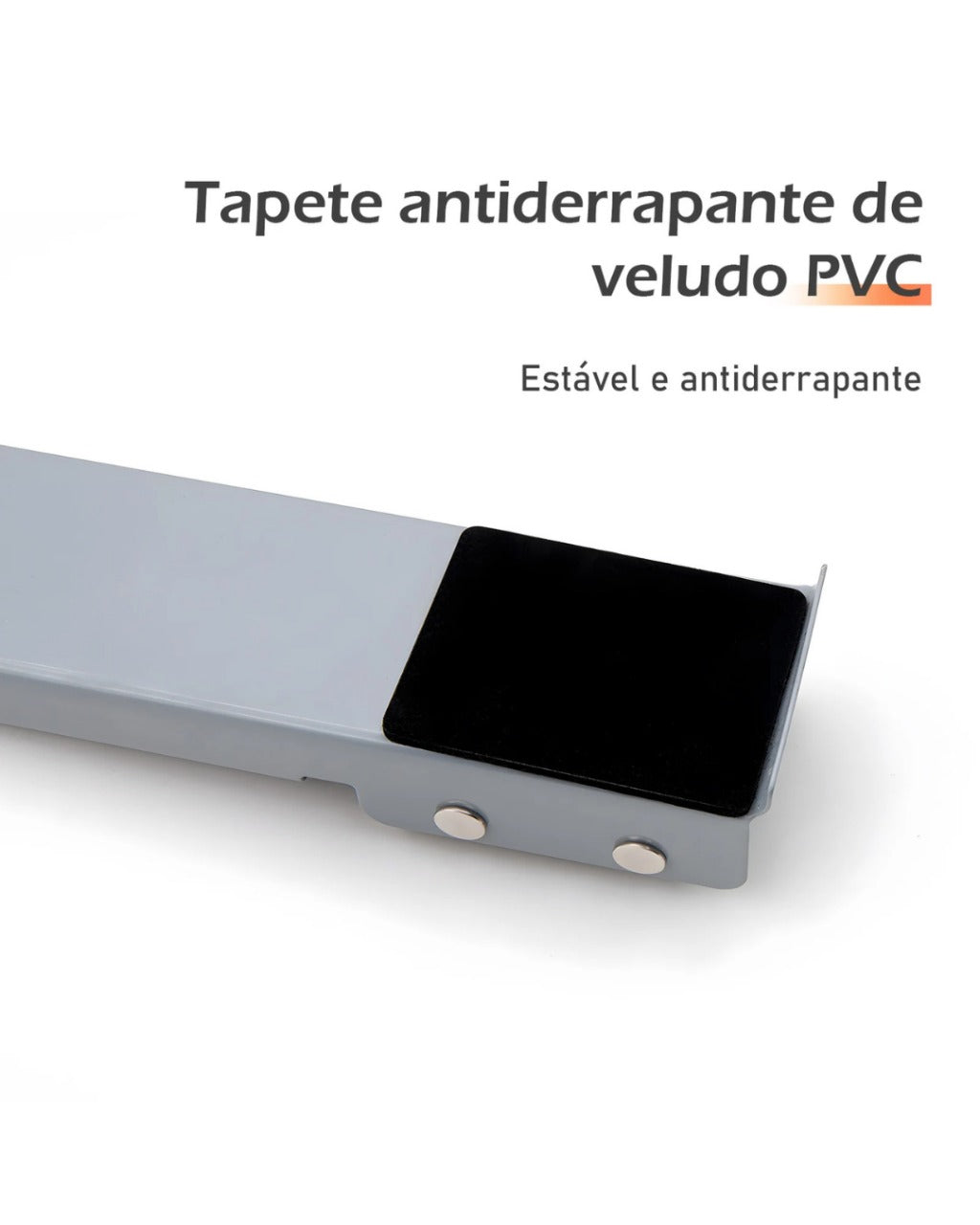 Suporte Móvel com Rodinhas Ajustável para Geladeira Máquina de Lavar e Móveis