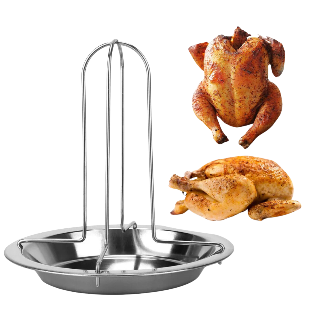 Suporte para Grelha de Frango em Aço Inoxidável