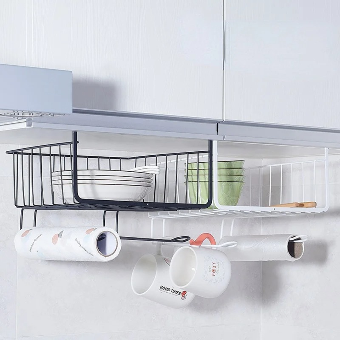 Suporte de Cozinha de Ferro com Prateleira para Armazenamento Eficiente