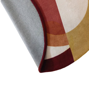 Tapete Geométrico Redondo Coleção Horizon