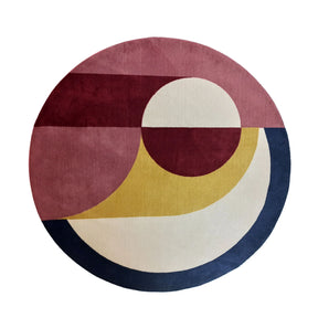 Tapete Geométrico Redondo Coleção Horizon