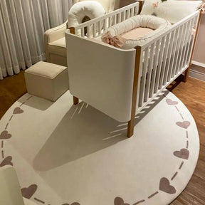 Tapete Infantil Redondo Coleção Amor Perfeito