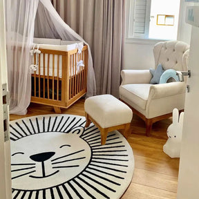 Tapete Infantil Redondo Coleção Safari Fun