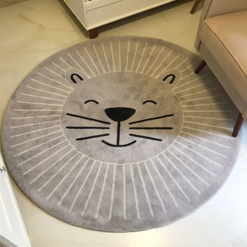 Tapete Infantil Redondo Coleção Safari Fun