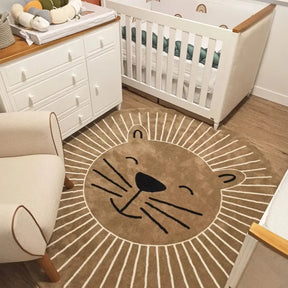 Tapete Infantil Redondo Coleção Safari Fun