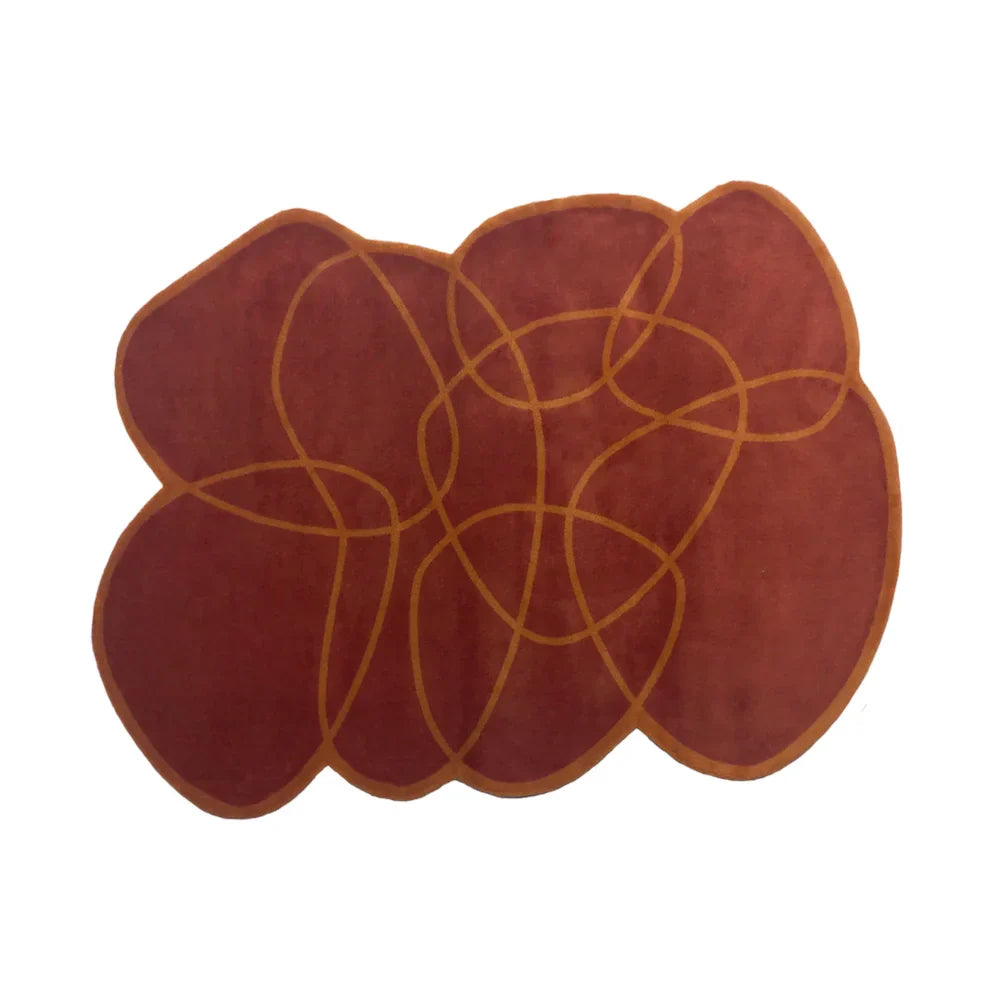 Tapete Orgânico Abstrato Grande - Coleção Flow