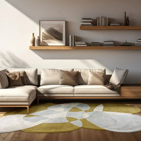 Tapete Orgânico Abstrato Grande - Coleção Flow